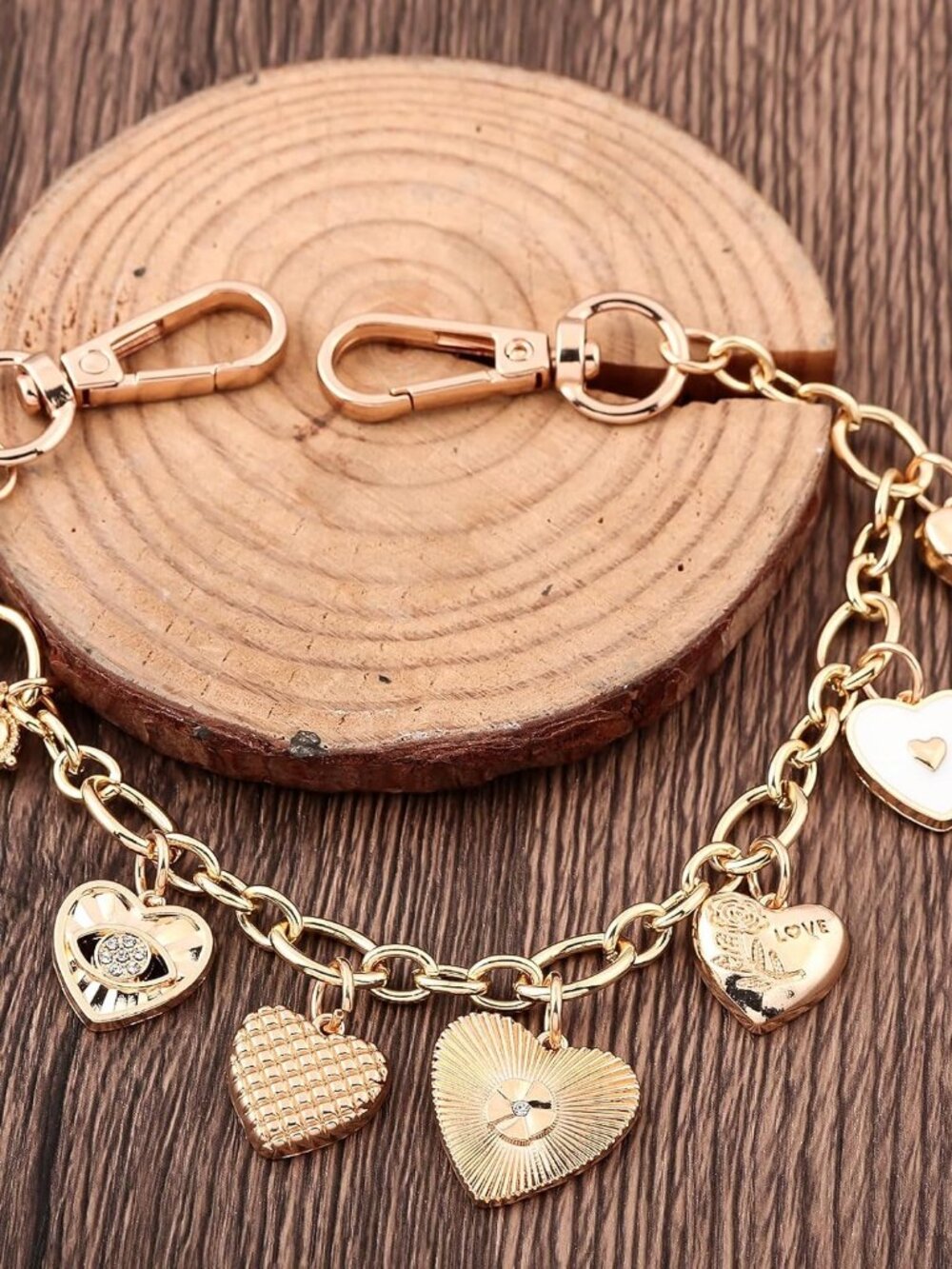 Bag Purse Charm Chain for Handbags - Gold Key Chain Accessories - Cute Keychain - Picture 2 of 6